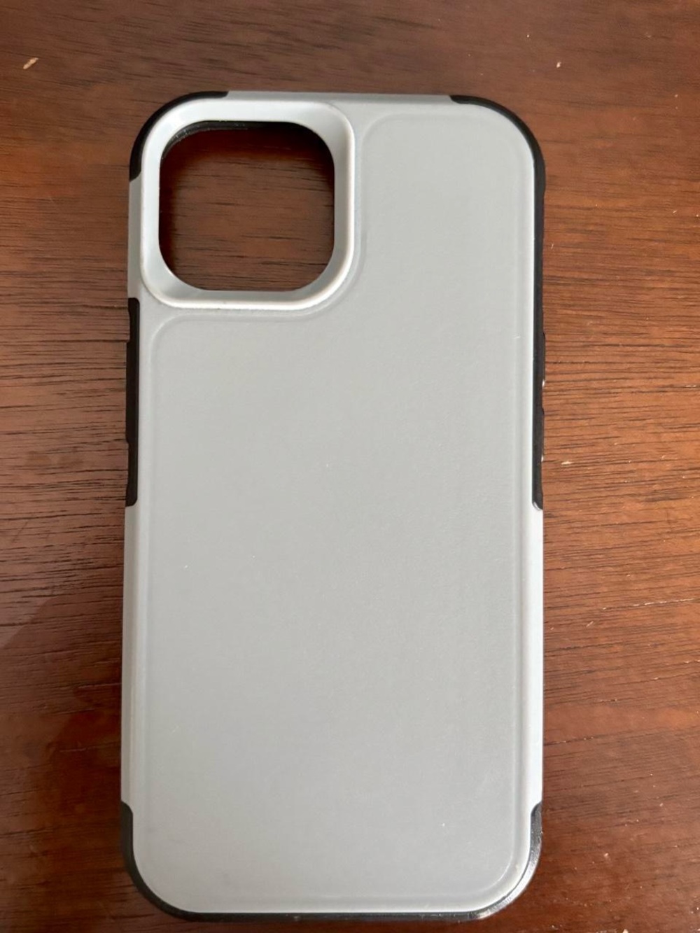 Gray Protective Phone Case with Black Accents - Unbranded